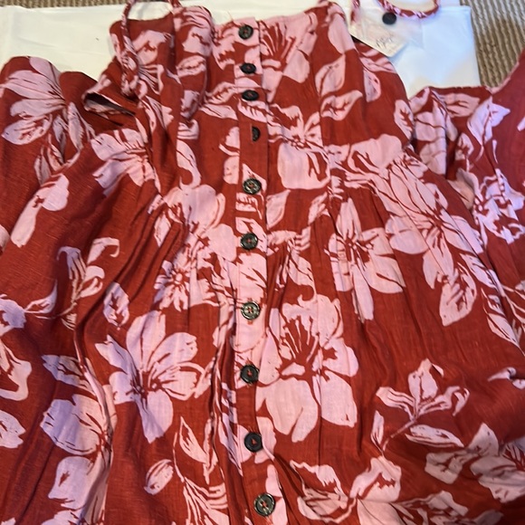 NWT FREE PEOPLE the perfect sundress in watermelon combo size XS/S - Picture 10 of 13